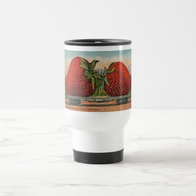 Taza De Viaje Fresas Gigante Fruto de la Antigüedad (Centro)