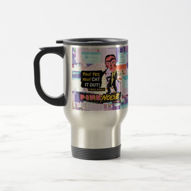 Taza De Viaje Frida Kahlo · Pink Noise (Izquierda)