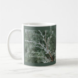 Taza De Viaje Frosty Evergreen Branch Feliz Navidad