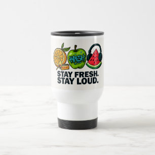 Taza De Viaje Frutas Pop‑Art Frescas & Sonoras