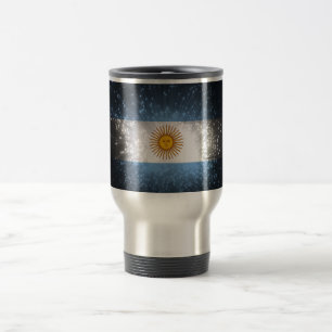 Taza De Viaje Fuego de bandera de Argentina
