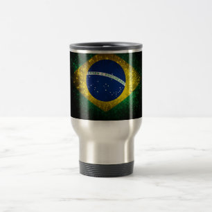 Taza De Viaje Fuego de bandera de Brasil