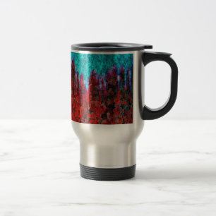 Taza De Viaje Fuego y textura del hielo