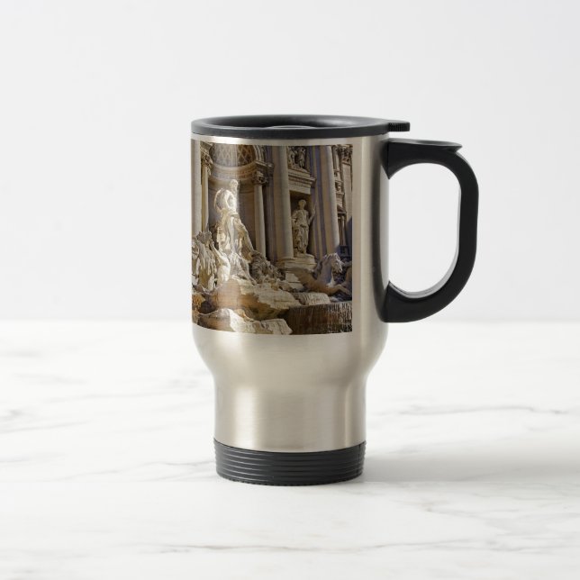 Taza De Viaje Fuente de Trevi Roma Fotografía (Derecha)