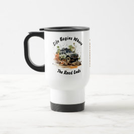 Taza De Viaje Fuera de carretera Car Adventure Travel Mug