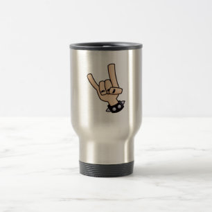 Taza De Viaje Fuertes cuernos del diablo Metalizado