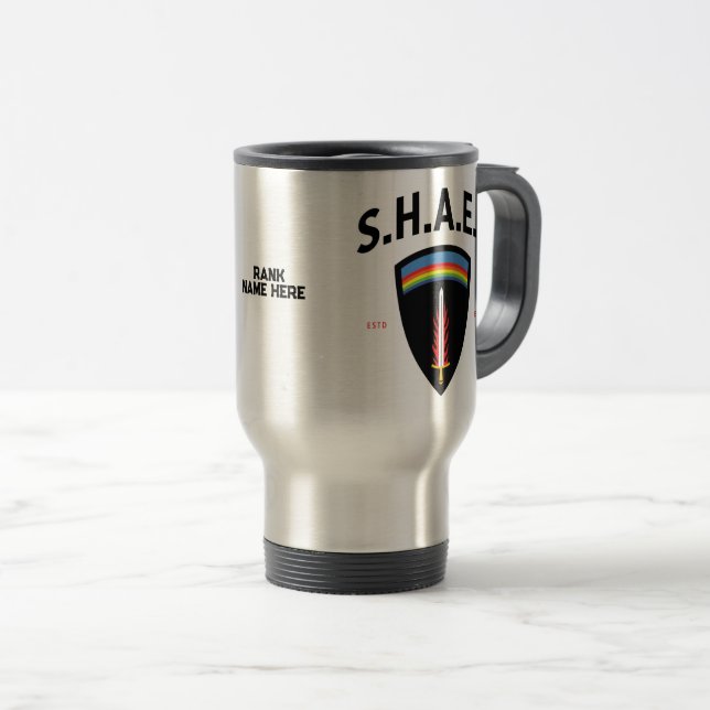 Taza De Viaje Fuerza Expedicionaria Aliada de la Sede Suprema (Anverso derecho)
