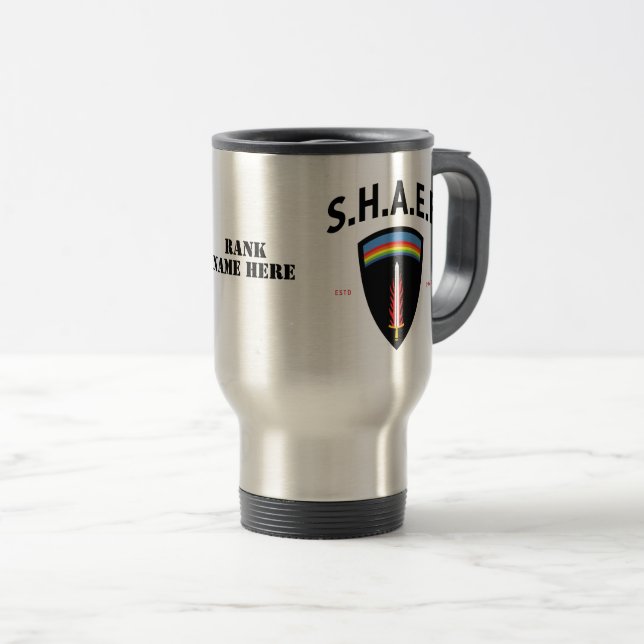 Taza De Viaje Fuerza Expedicionaria Aliada de la Sede Suprema (Anverso derecho)