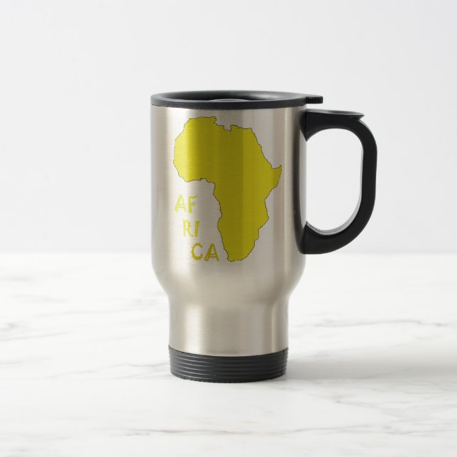 Taza De Viaje Funky Yellow Africa Map (Derecha)