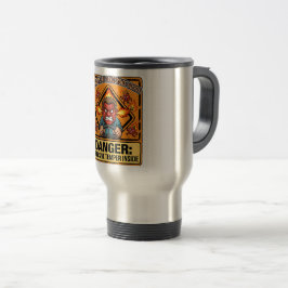 Taza De Viaje Funny ADR Trucker Thermos Mug | Explosive Temper