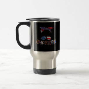 Taza De Viaje Funny All American Mom 4th of July Family