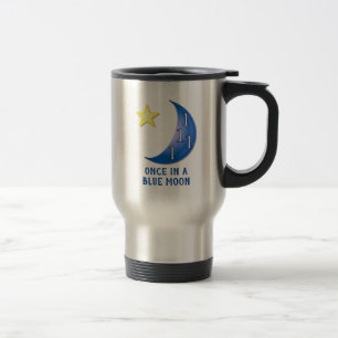 Taza De Viaje Funny Blue Moon Personalizable Travel Mug