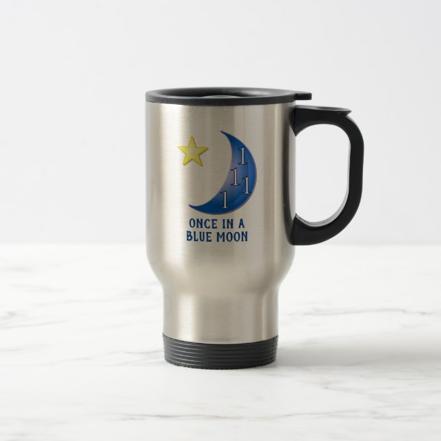 Taza De Viaje Funny Blue Moon Personalizable Travel Mug (Derecha)