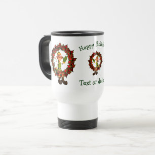 Taza De Viaje Funny Elf Navidades personalizados vacaciones