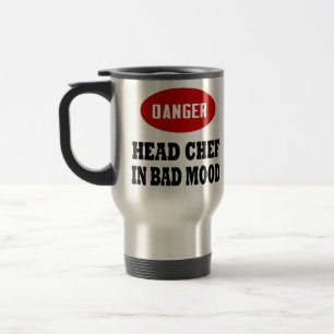 Taza De Viaje Funny Head Chef