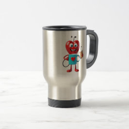 Taza De Viaje Funny Heart Coffee Mug
