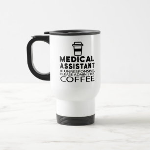 Taza De Viaje Funny Medical Assistant Coffee Lover Caffeine CMA