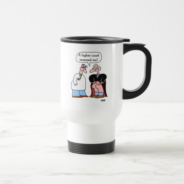 Taza De Viaje Funny Personalizado de Abogados para Abogados (Derecha)