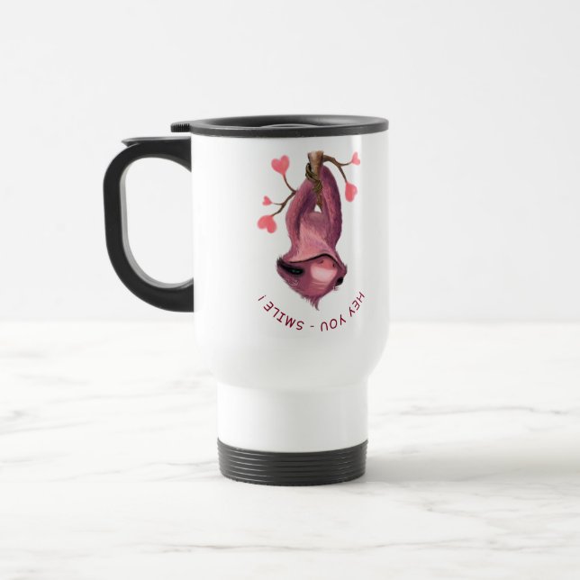 Taza De Viaje Funny Romantic Smile Travel Mug (Izquierda)