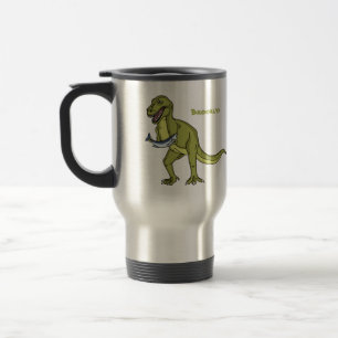 Taza De Viaje Funny T rex dinosaur ilustracion