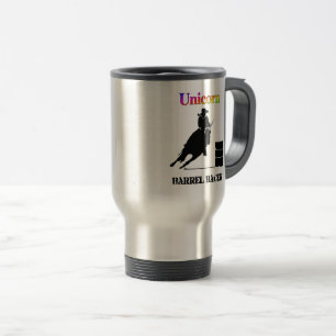 Taza De Viaje Funny Unicorn Barrel Racer