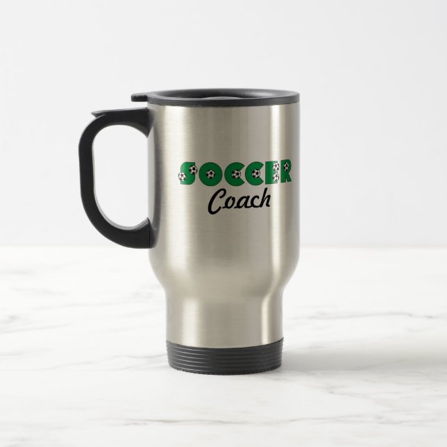 Taza De Viaje Fútbol en verde (Izquierda)