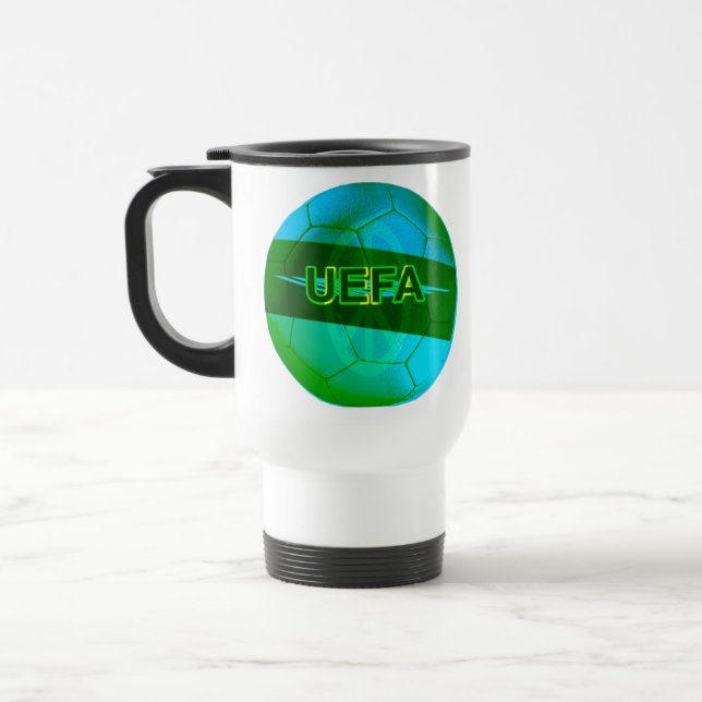 Taza De Viaje Fútbol Verde Neón (Izquierda)