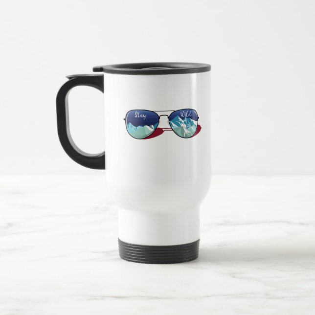 Taza De Viaje Gafas de sol de montaña (Izquierda)