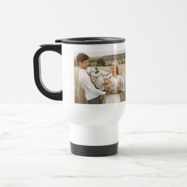 Taza De Viaje Galería de 2 fotos personalizadas (Izquierda)