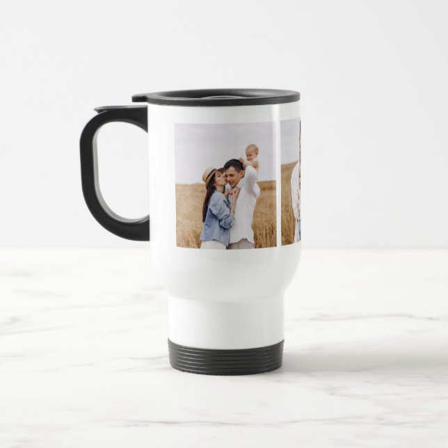 Taza De Viaje Galería de 3 fotografías personalizadas (Izquierda)