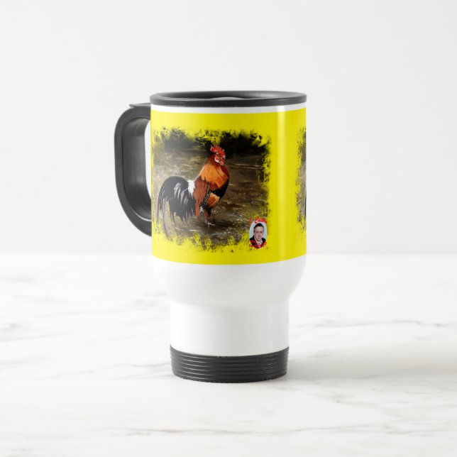 Taza De Viaje Gallo (Anverso izquierdo)