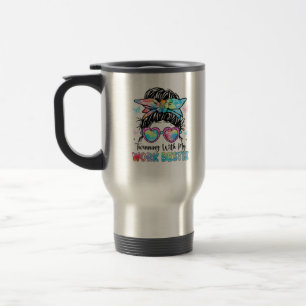 Taza De Viaje Ganar con mi trabajo Bestial Mejor Espíritu Amigo