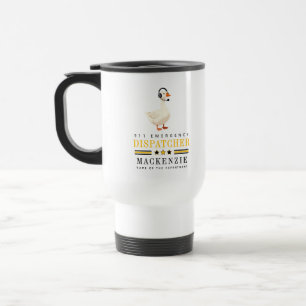 Taza De Viaje Ganso despachador 911 personalizado con auricular
