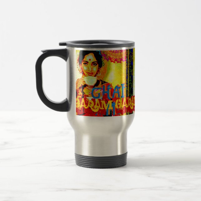 Taza De Viaje ¡Garam del garam de Chai!! (Izquierda)