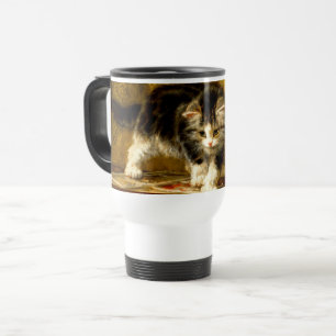 Taza De Viaje Gatito con pintura y brochas