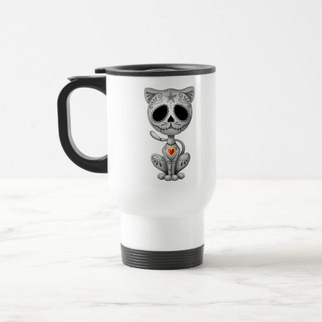 Taza De Viaje Gatito oscuro del azúcar del zombi (Izquierda)
