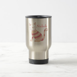 Taza De Viaje Gato a rayas