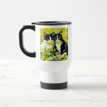 Gato Adorable Personalizado en un campo de Daisies