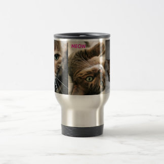 Taza de viaje gato bengalí Meow