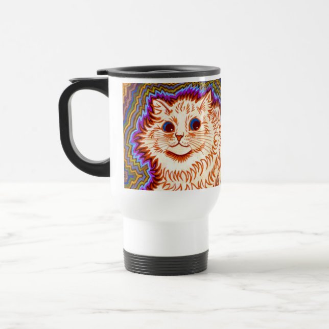 Taza De Viaje Gato Caleidoscopio (Izquierda)