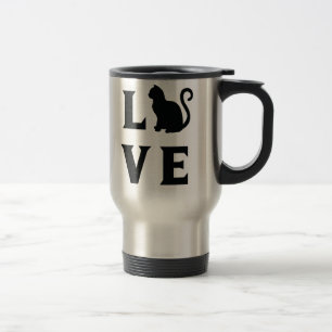 Taza De Viaje Gato de amor