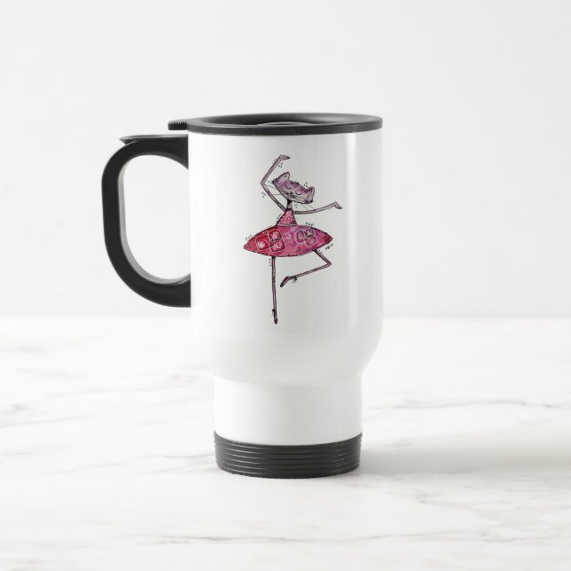 Taza De Viaje Gato de baile caprichoso (Izquierda)