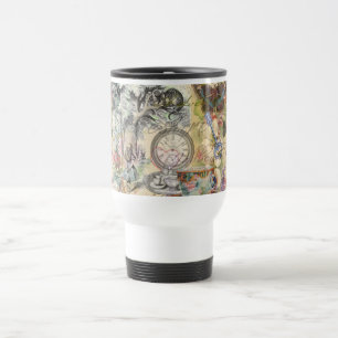 Taza De Viaje Gato de Cheshire Alice en el País de las Maravilla