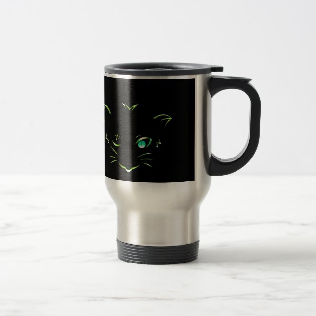 Taza De Viaje gato del ladrón del logotipo (Derecha)