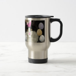 Taza De Viaje Gato gitano negro y blanco de Pascua