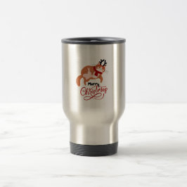 Taza De Viaje Gato ilustrativo de festividad personal de color m
