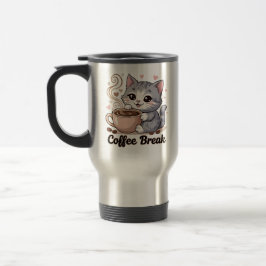 Taza De Viaje Gato lindo - Descanso de café -
