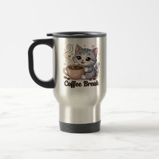 Taza De Viaje Gato lindo - Descanso de café -