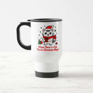 Taza De Viaje Gato Mágico de Navidad - Regalos Temáticos de Masc
