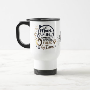 Taza De Viaje Gato Mamá Viaja Mug - Purgas, Amor y Pintas